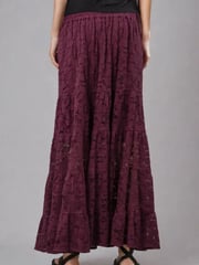 Religion Red Eileen Tiered Maxi Lace Skirt - Image 3 of 5