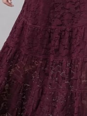 Religion Red Eileen Tiered Maxi Lace Skirt - Image 5 of 5