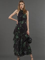 Religion Green Taylor Maxi Dress With Full Frill Skirt - Image 2 of 6