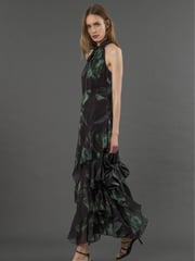 Religion Green Taylor Maxi Dress With Full Frill Skirt - Image 5 of 6