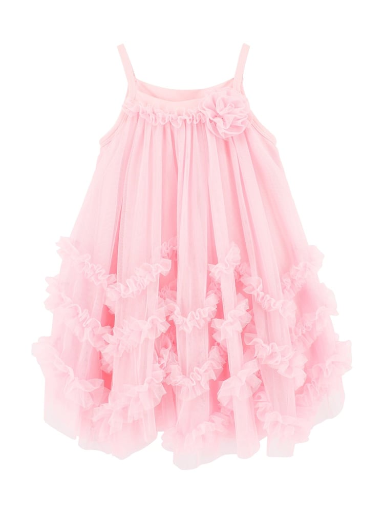 Angels Face Pink Zig-Zag Tulle Dress - Image 2 of 3