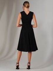 Jolie Moi Black Plain Sleeveless Midi Dress - Image 2 of 6