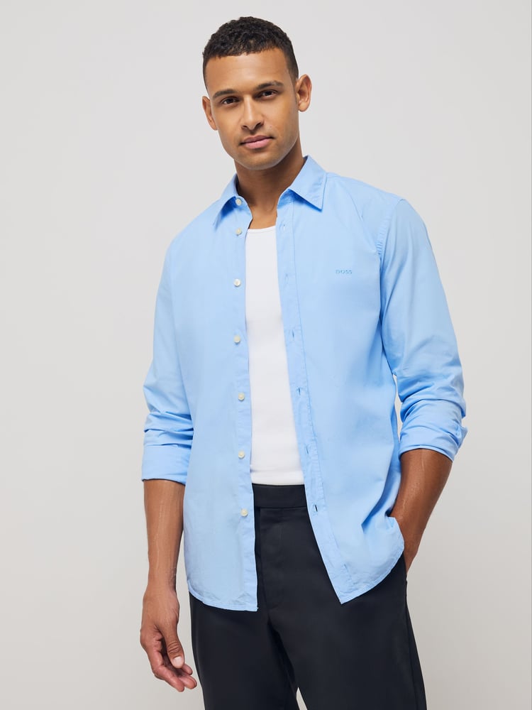 BOSS Blue Relegant Shirt - Image 1 of 9