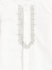 Mamas & Papas Eid Embroidered Long Sleeve 100% Cotton White Shirt - Image 3 of 3