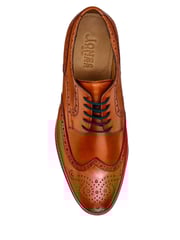 Jones Bootmaker Mens Manning Wide Fit Brogues Shoes - Image 5 of 6