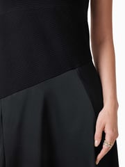 AllSaints Black Pia Satin Dress - Image 3 of 8