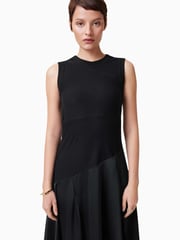 AllSaints Black Pia Satin Dress - Image 8 of 8