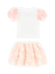 Angels Face Roses White Top And Skirt Set - Image 3 of 3