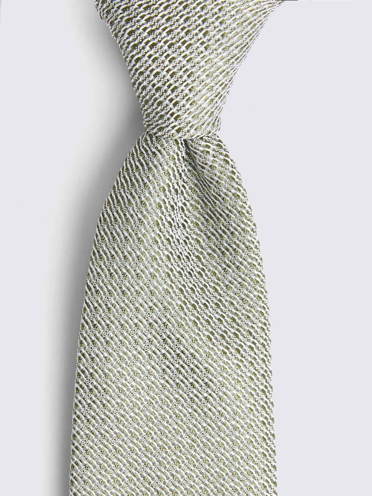 MOSS Green Italian Grenadine Tie - Image 2 of 3