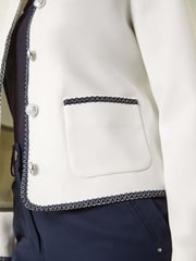 Roman White Petite Button Up Jacket - Image 5 of 5