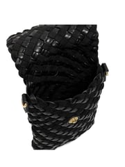 Dune London Black Saff Woven Phone Cross-Body Bag - Image 4 of 5
