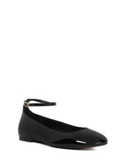Dune London Black Hoop Ankle Strap Ballet Shoes - Image 3 of 6