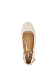 Dune London Cream Hoop Ankle Strap Ballet Shoes - Image 4 of 6