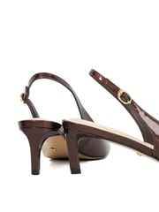 Dune London tan Brown Celinna Set Back Kitten Slingback Shoes - Image 6 of 6