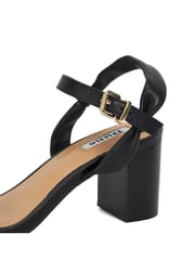 Dune London Black Standard Fit Jaliz Two Part Heel Sandals - Image 5 of 6
