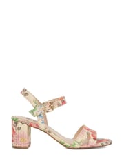 Dune London Natural Nude Standard Fit Merisa Block Heel Sandals - Image 1 of 6