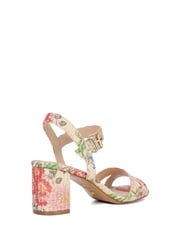 Dune London Natural Nude Standard Fit Merisa Block Heel Sandals - Image 3 of 6