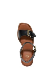 Dune London Black Dark Jupiter Buckle Flatform Sandals - Image 4 of 5