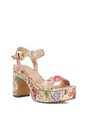 Dune London Natural Light Monotone Platform Heel Sandals - Image 2 of 6