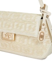 Dune London Cream Highgate Baguette Shoulder Bag - Image 3 of 5
