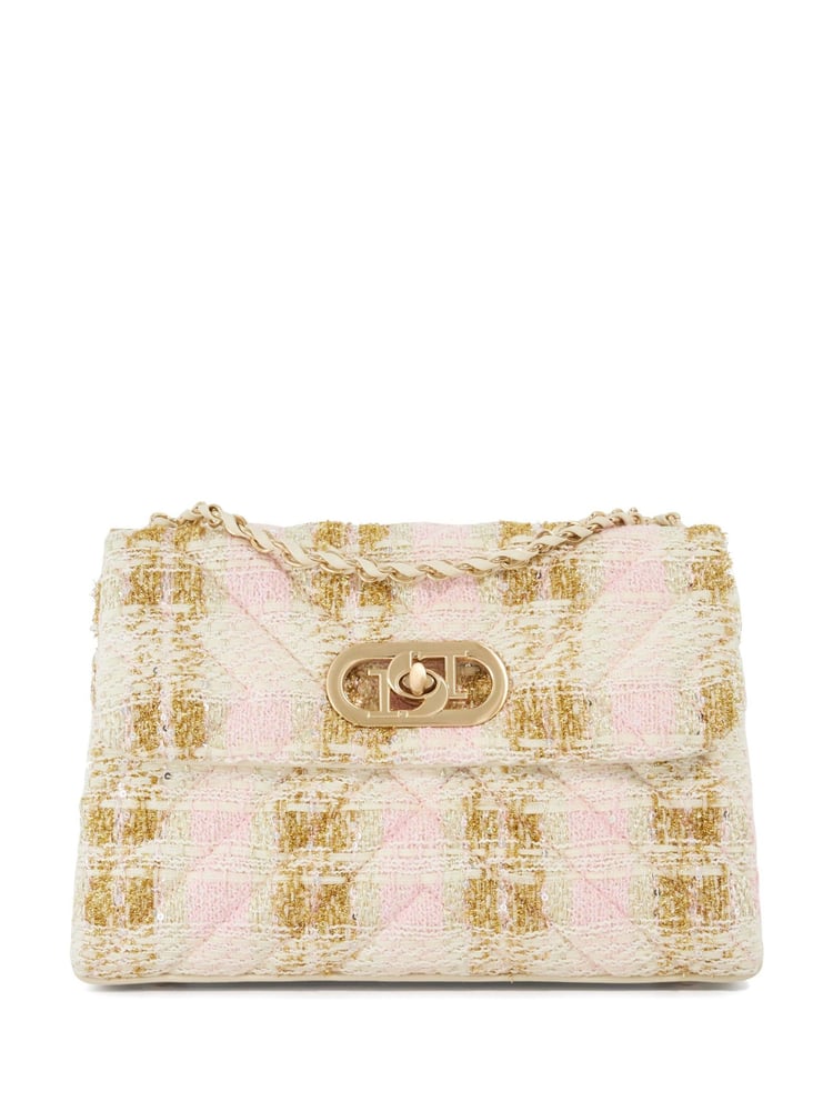 Dune London Pink Regent Small Quilted Shoulder Bag - Image 1 of 6