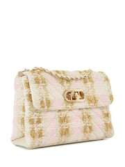 Dune London Pink Regent Small Quilted Shoulder Bag - Image 2 of 6