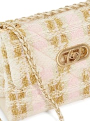 Dune London Pink Regent Small Quilted Shoulder Bag - Image 4 of 6