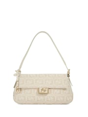 Dune London Cream White Highgate Baguette Shoulder Bag - Image 1 of 6