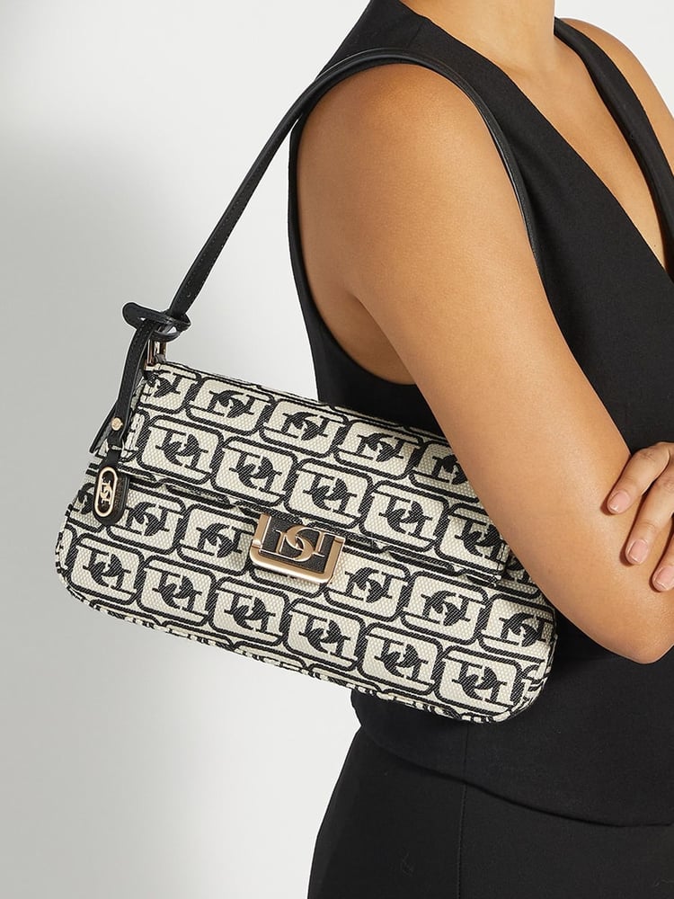 Dune London Black chrome Highgate Baguette Shoulder Bag - Image 5 of 5