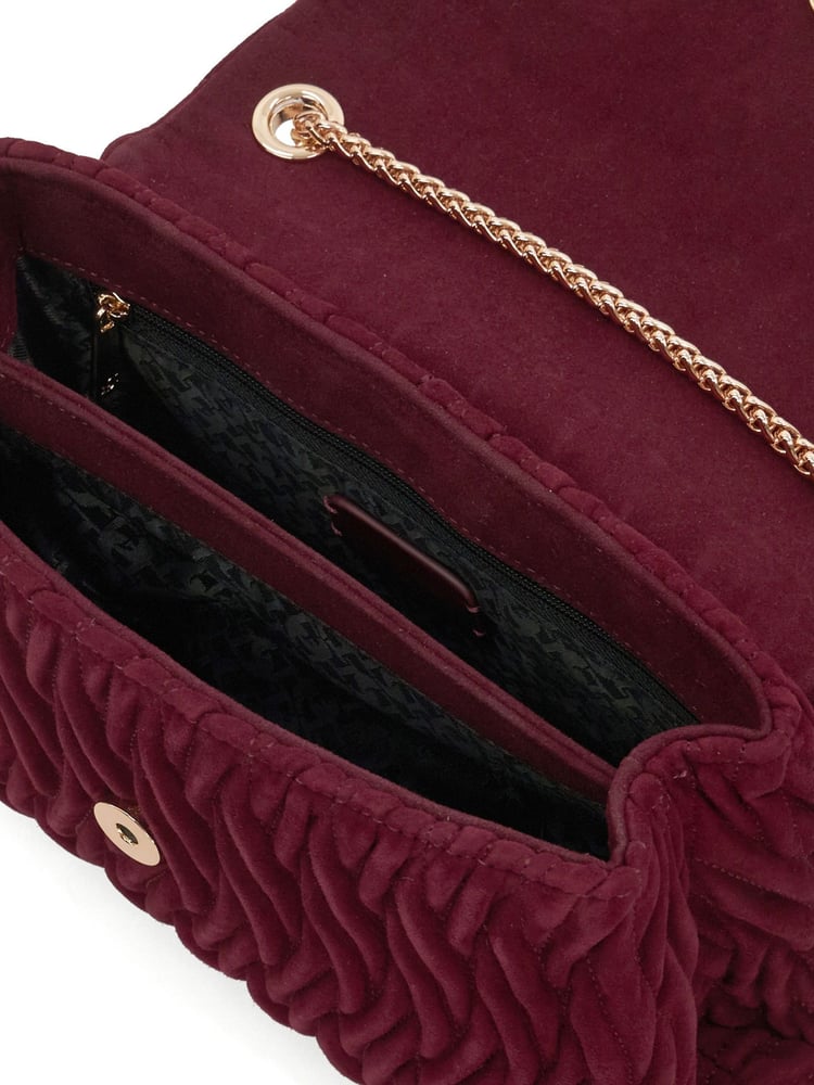Dune London Red Darling Bug Quilt Shoulder Bag - Image 2 of 6