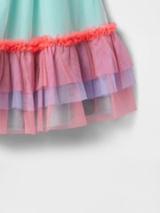 Gap Green Rainbow Sleeveless Mesh Tutu Dress (6mths-5yrs) - Image 4 of 4