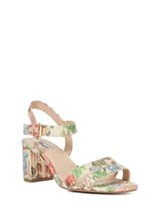 Dune London Cream Wide Fit Merisa 2 Part Block Heel Sandals - Image 3 of 6