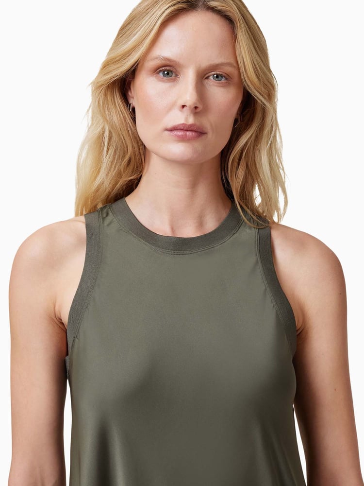 AllSaints Green Aida Dress - Image 2 of 7 AllSaints Green Aida Dress - Image 2 of 7