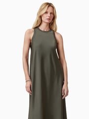 AllSaints Green Aida Dress - Image 3 of 7