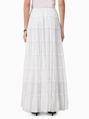 AllSaints White Eva Maxi Skirt - Image 5 of 7