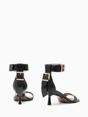 AllSaints Black Noir Low Sandals - Image 3 of 5