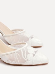Linzi Cream Essence Floral Lace Court Heels - Image 5 of 5