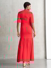 Seraphine Pink Shirred Maternity Maxi Dress - Image 5 of 7