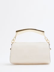River Island Cream Metal Handle Cylinder Bag - Image 1 of 6
