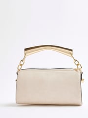 River Island Cream Metal Handle Cylinder Bag - Image 3 of 6