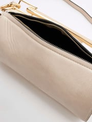 River Island Cream Metal Handle Cylinder Bag - Image 4 of 6