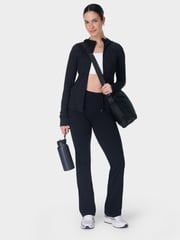 Sweaty Betty Black Power 34 Bootcut Workout Trousers - Image 1 of 10