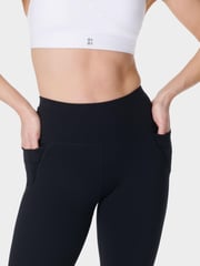 Sweaty Betty Black Power 34 Bootcut Workout Trousers - Image 3 of 10