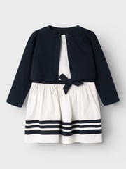 Name It White Cardigan And Occasion Dress Set - Image 1 of 3