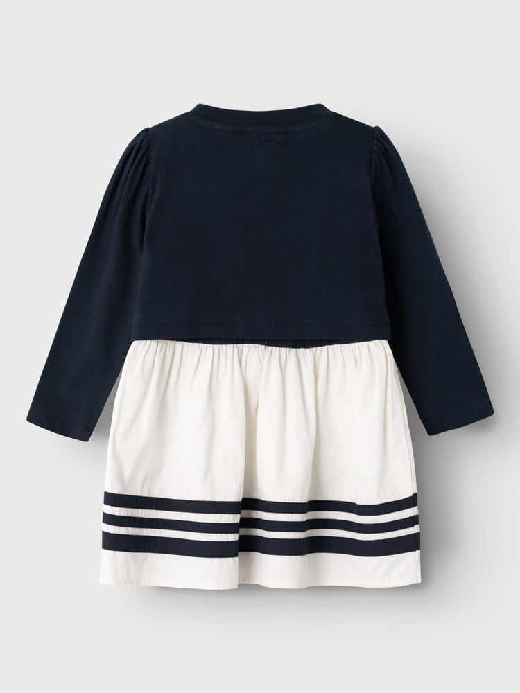 Name It White Cardigan And Occasion Dress Set - Image 2 of 3