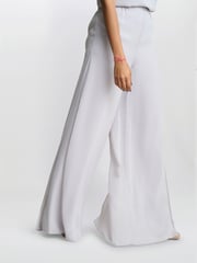 Gina Bacconi Chiffon Layered Slit Trousers - Image 5 of 6