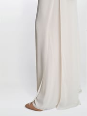 Gina Bacconi Chiffon Layered Slit Trousers - Image 6 of 6