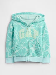 Gap Green Logo Fleece-Lined Zip Up Hoodie (6mths-5yrs) - Image 1 of 3