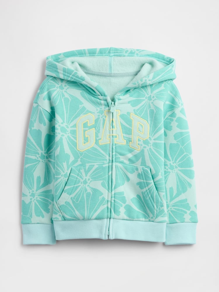 Gap Green Logo Fleece-Lined Zip Up Hoodie (6mths-5yrs) - Image 1 of 3
