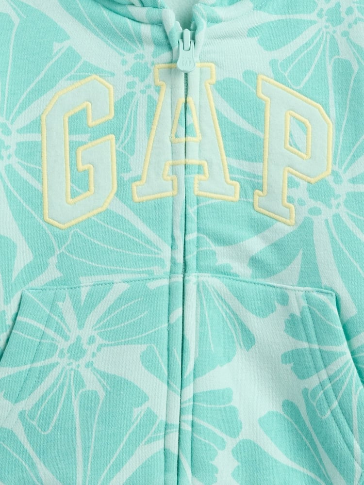 Gap Green Logo Fleece-Lined Zip Up Hoodie (6mths-5yrs) - Image 3 of 3